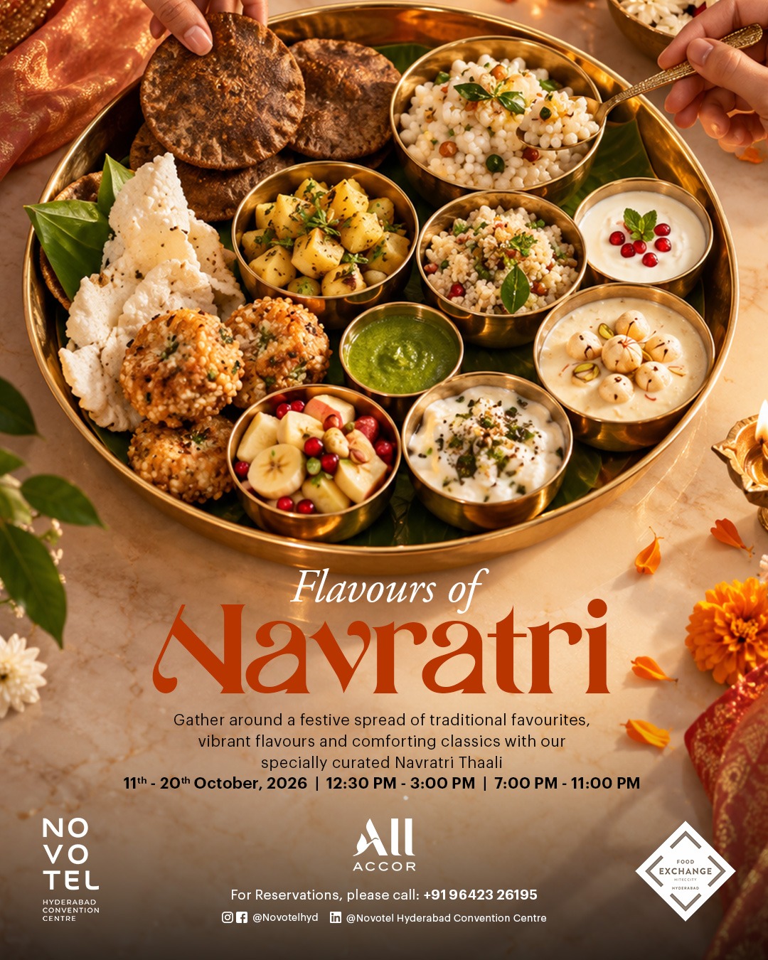 Listing: Celebrate Navratri the Gujarati Way with a Festive Thali at Novotel Hyderabad Convention Centre & HICC