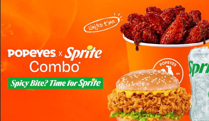 Popeyes and Sprite Come Together for a New Food and Beverage Pairing Around Bold Louisiana-Inspired Flavors
