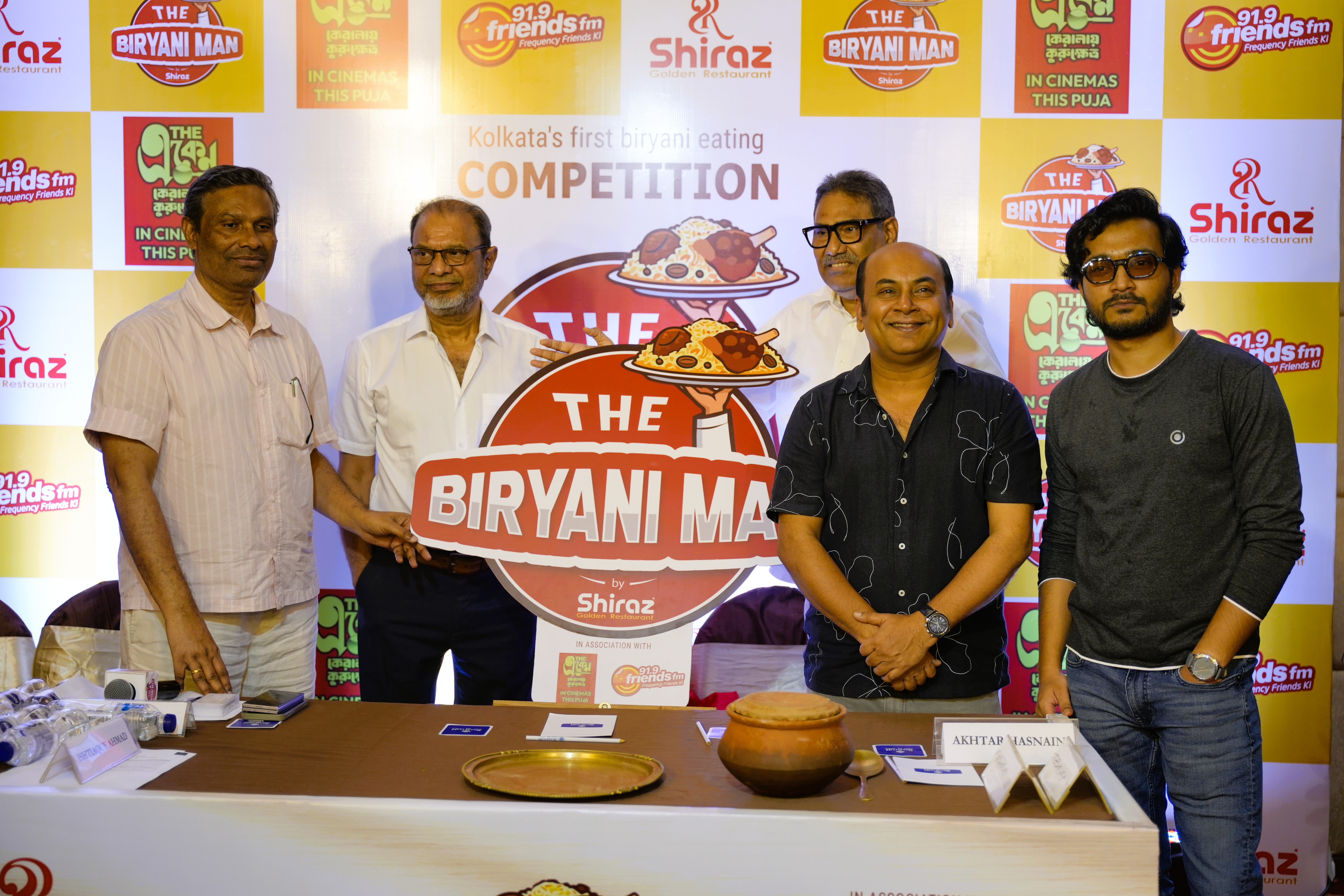 & Photographs || Kolkata's First-Ever Biryani Eating Competition, 'The Biryani Man 2026', Announced by Shiraz Golden Restaurant in Celebration of the City's Love for Biryani Alongside Team The Eken: Kerala-e Kurukshetra