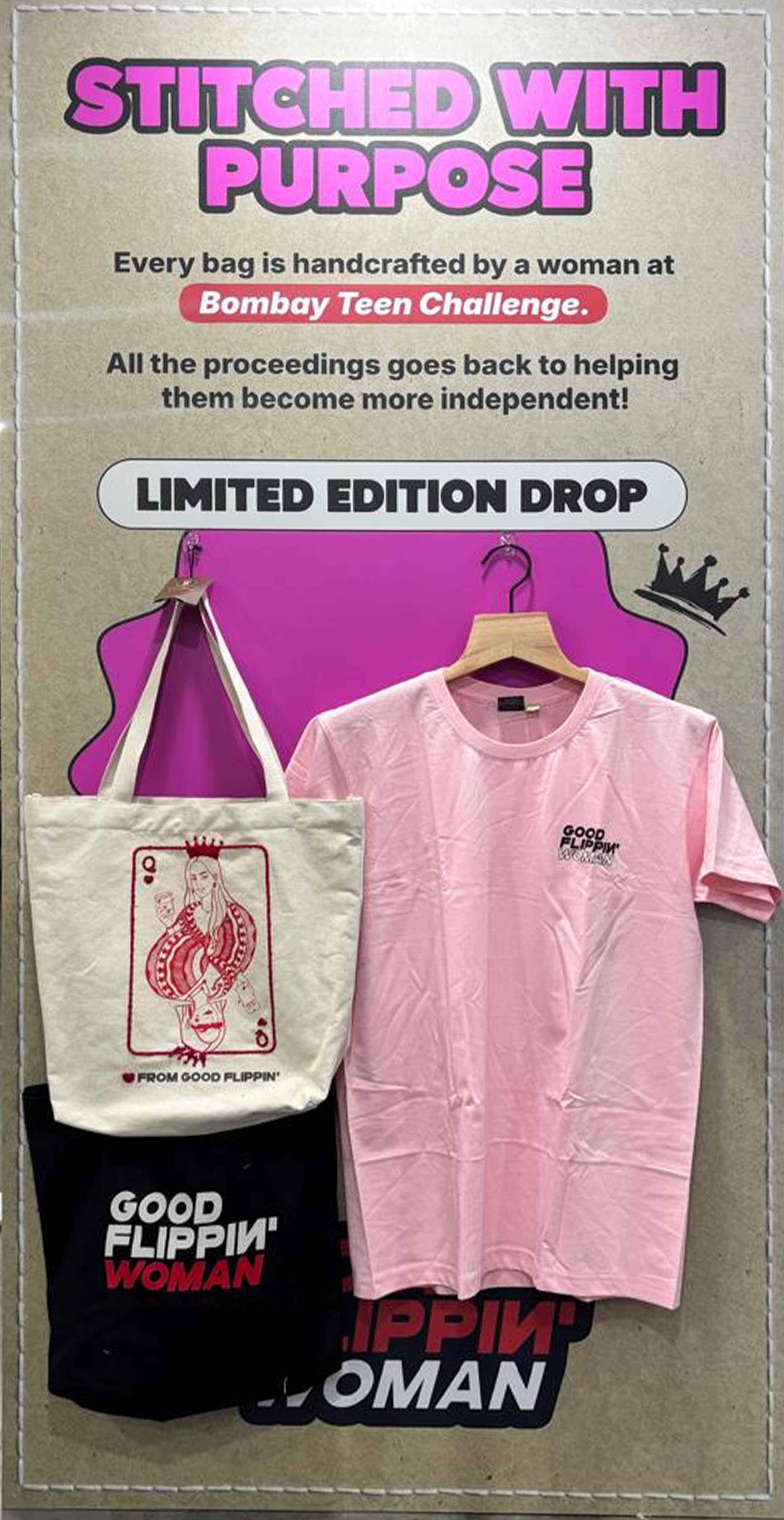 This Women’s Day, Good Flippin’ Burgers and Bombay Teen Challenge Celebrate Women’s Creativity with Handcrafted Tote Bags