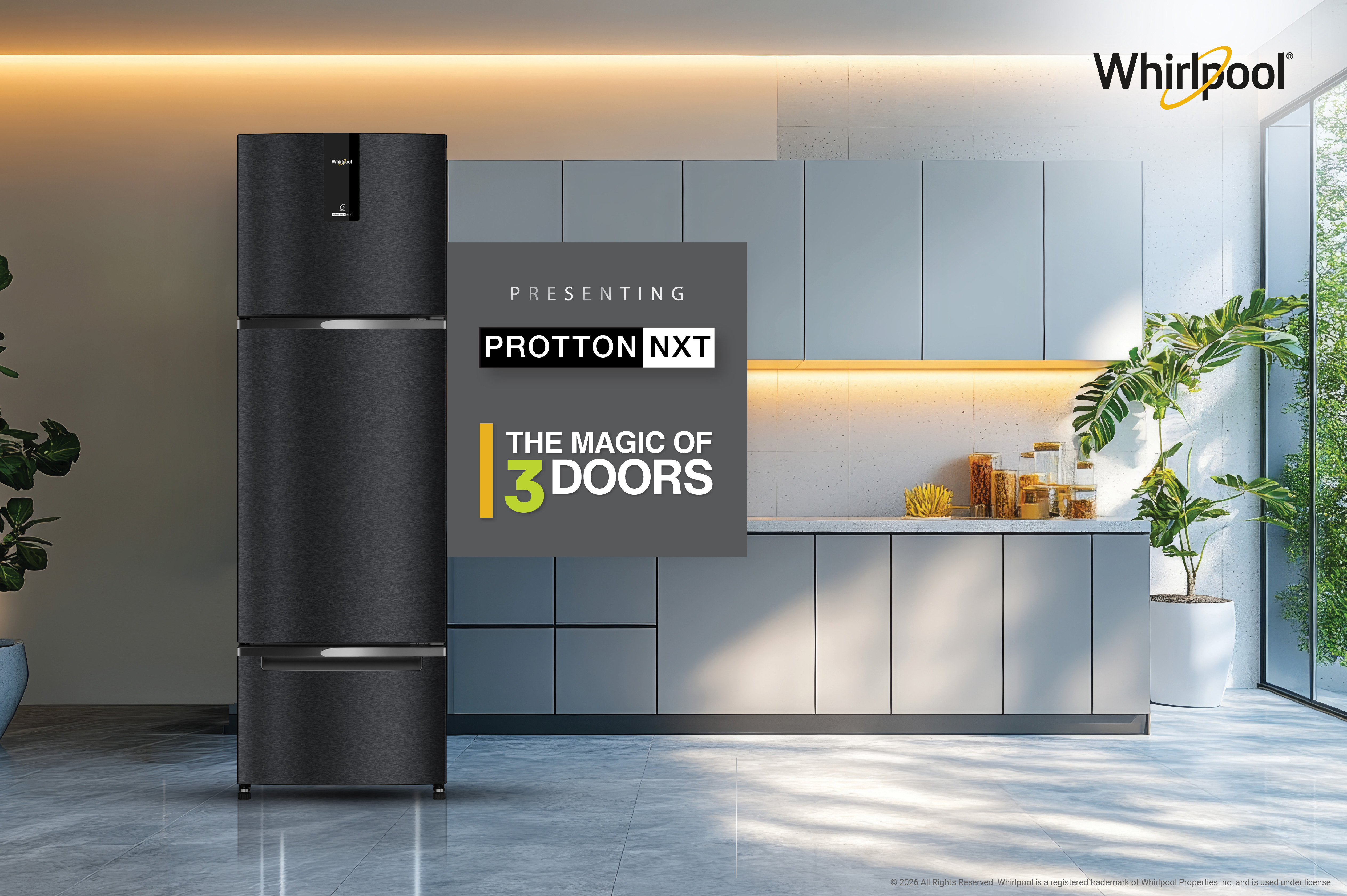 Whirlpool introduces Protton NXT &ndash; a new 3-door refrigerator designed for smarter cooling & modern homes