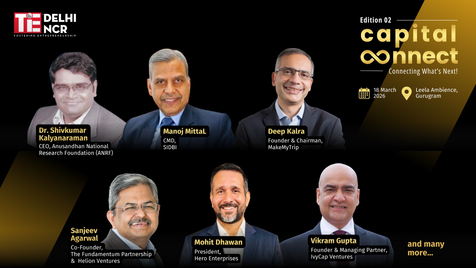 TiE Delhi-NCR to Convene Investors, Policy Makers & Key Industry Leaders at Capital Connect 2026 to Decode the Next Capital Cycle as India&rsquo;s Startup Ecosystem Crosses 2 Lakh Ventures