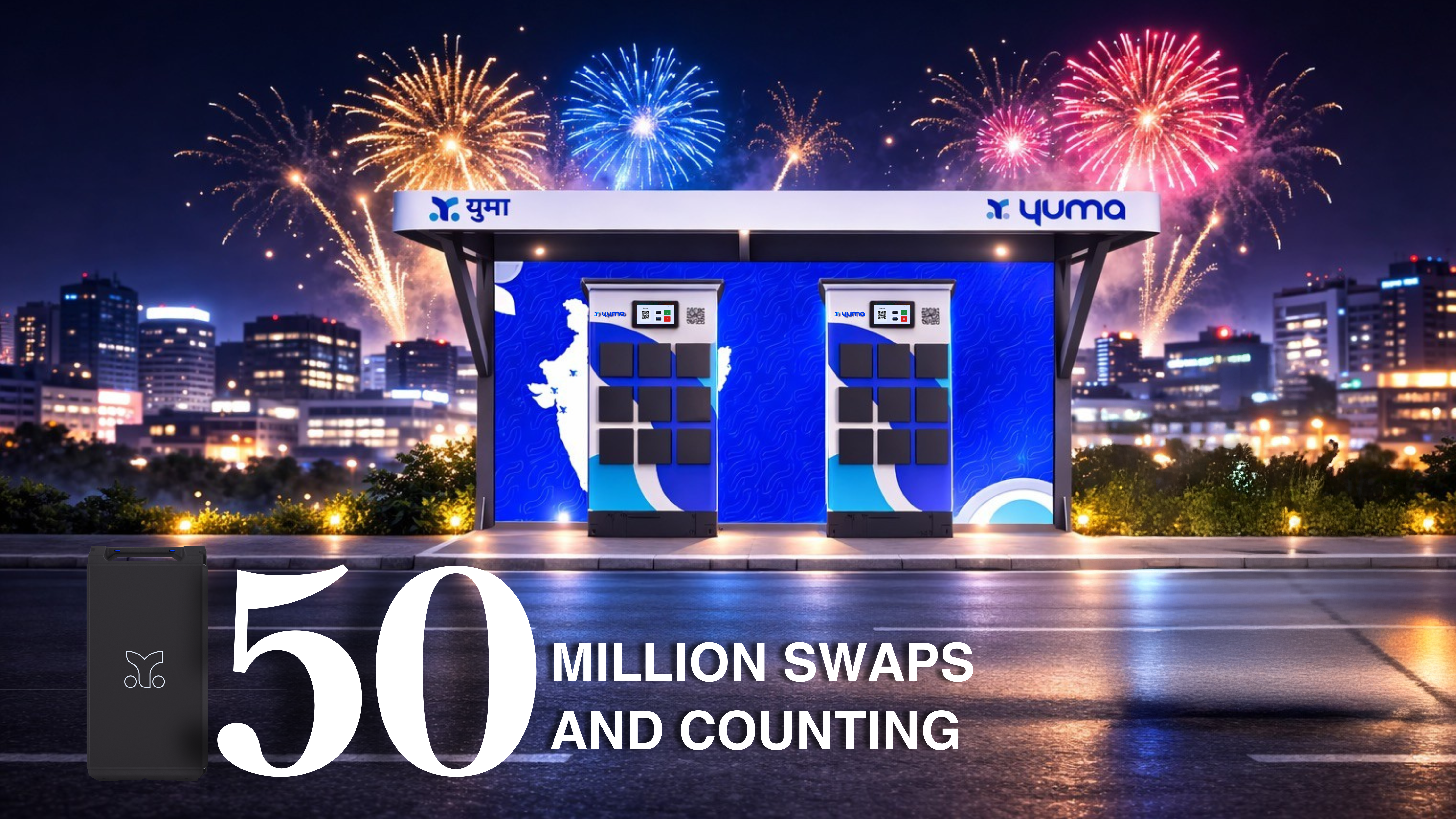 Yuma Surpasses 50 Million Battery Swaps, Emerging as India’s Fastest-Growing BaaS Provider