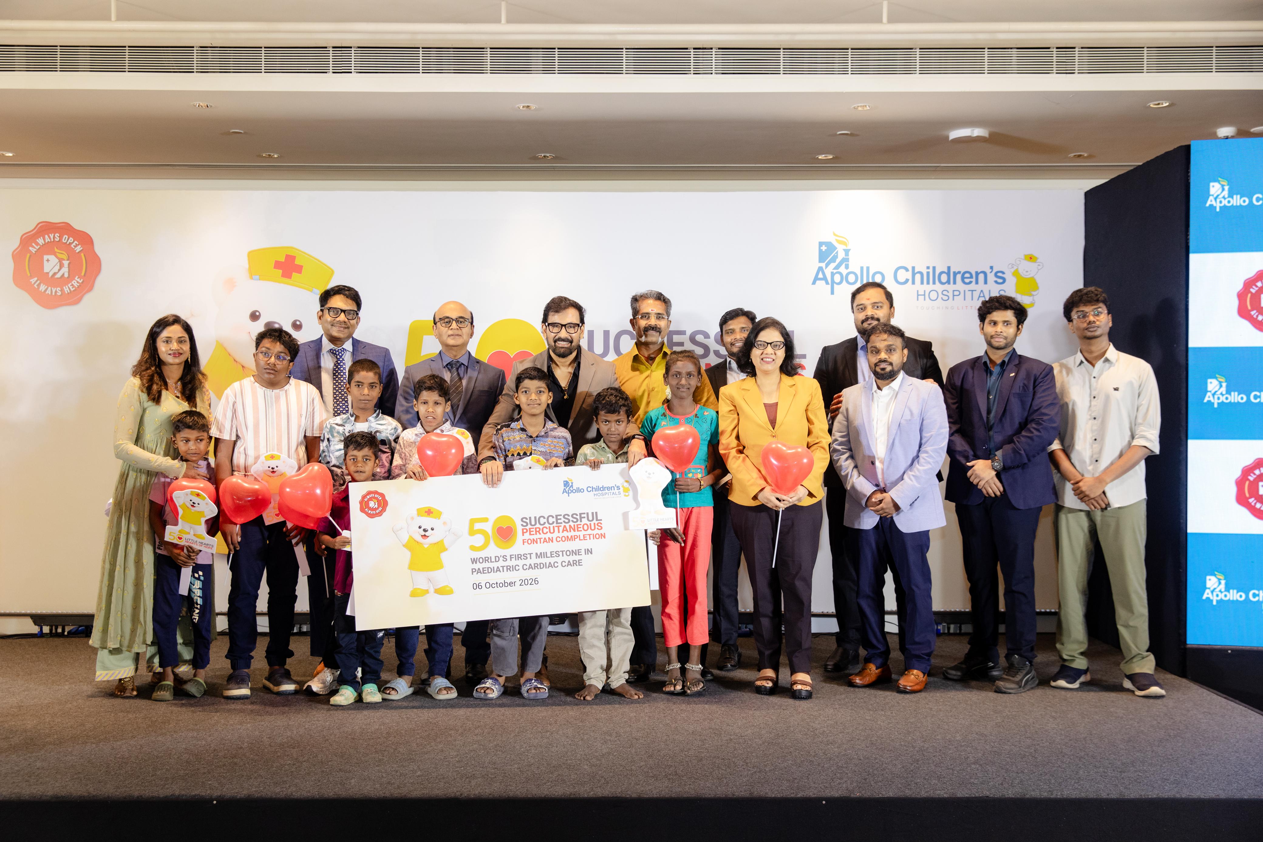 Apollo Children’s Hospitals Achieves World’s First Milestone of 50 Percutaneous Fontan Procedures, Advancing Minimally Invasive Care for Children with congenital heart diseases