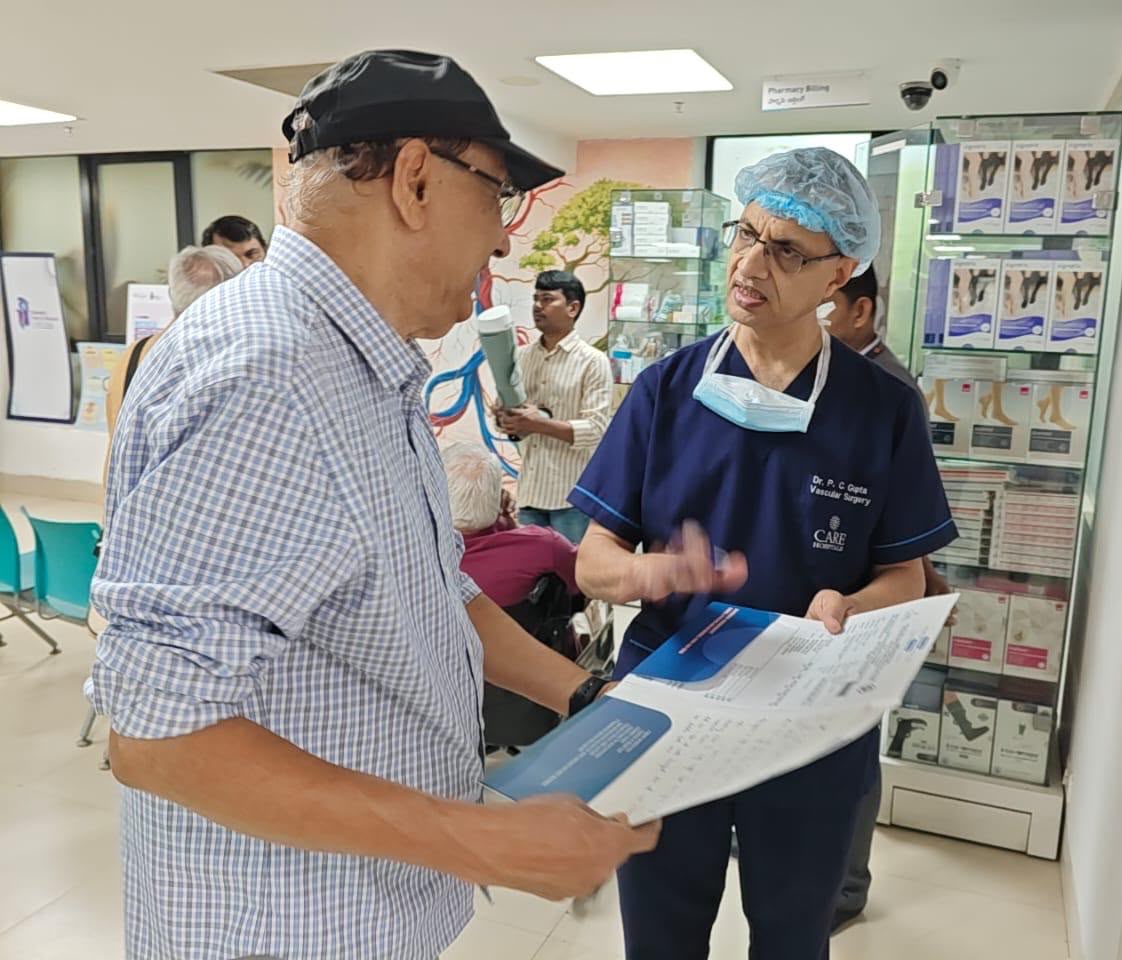300 Screened at CARE Hospitals' Free Vascular Camp; Many Found with Hidden Circulation Disorders