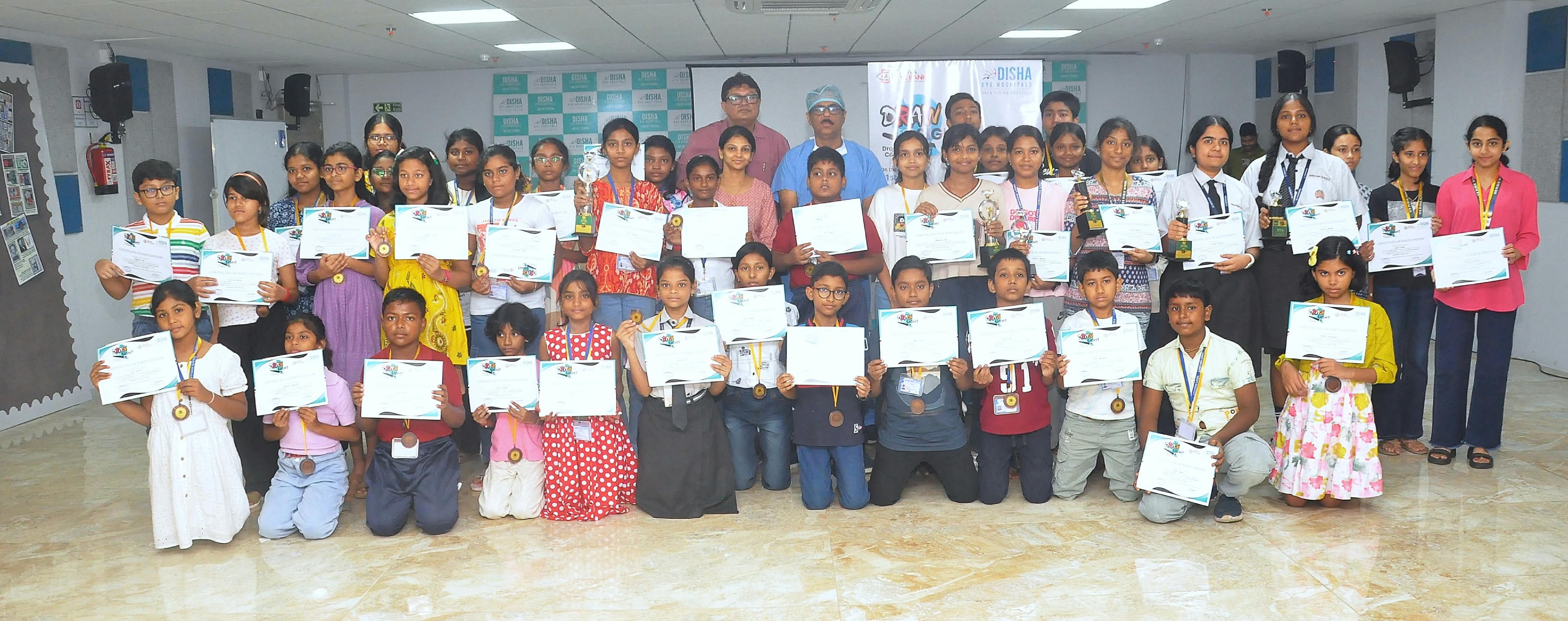 Disha Eye Hospitals & Prova Eye Bank Organised ‘Draw For Sight’ Drawing Competition To Raise Awareness On Eye Donation Amongst Children