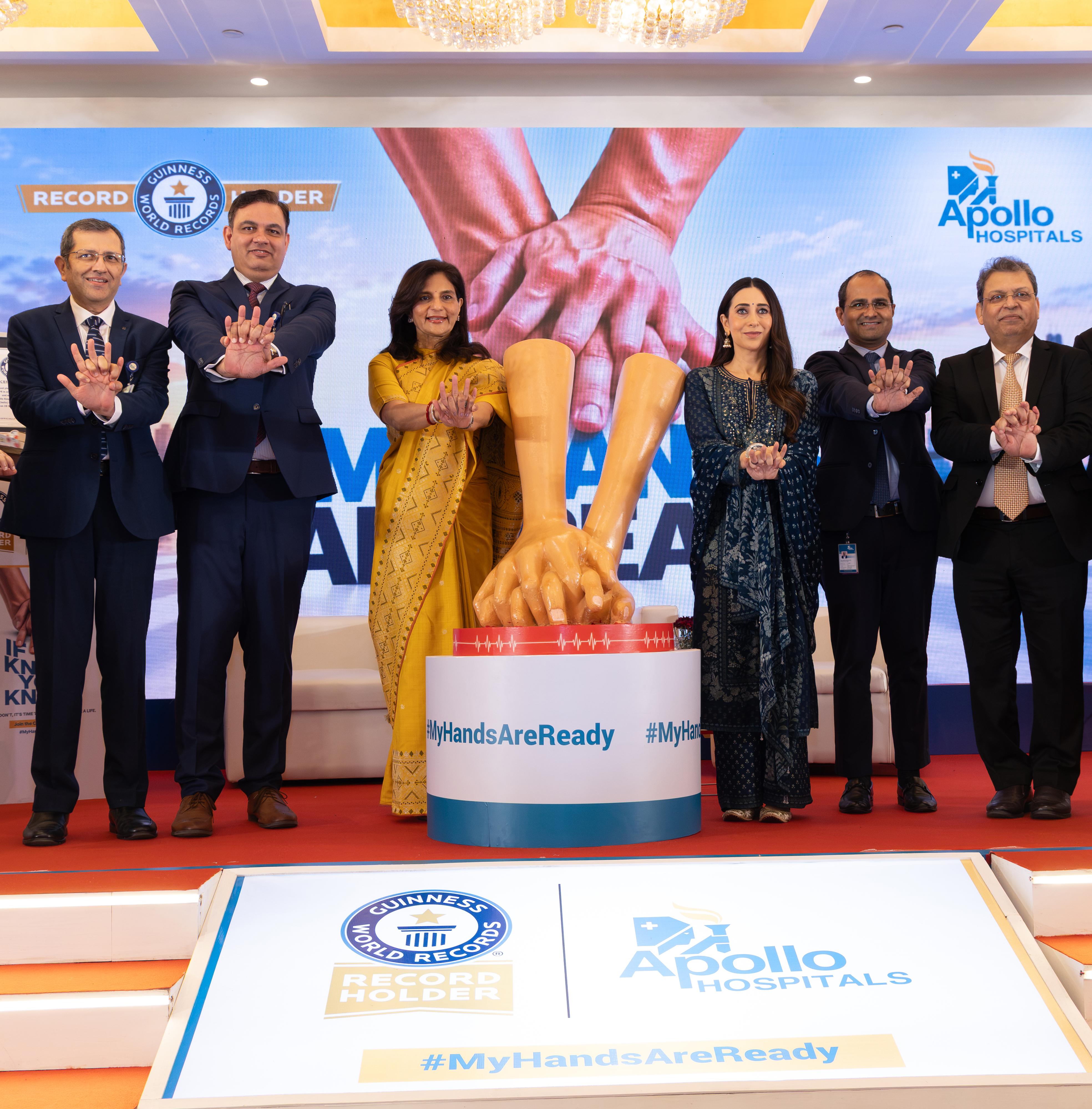 Apollo Hospitals’ “My Hands Are Ready” Sets World Record Title with 61,221 CPR Pledges in 30 Days