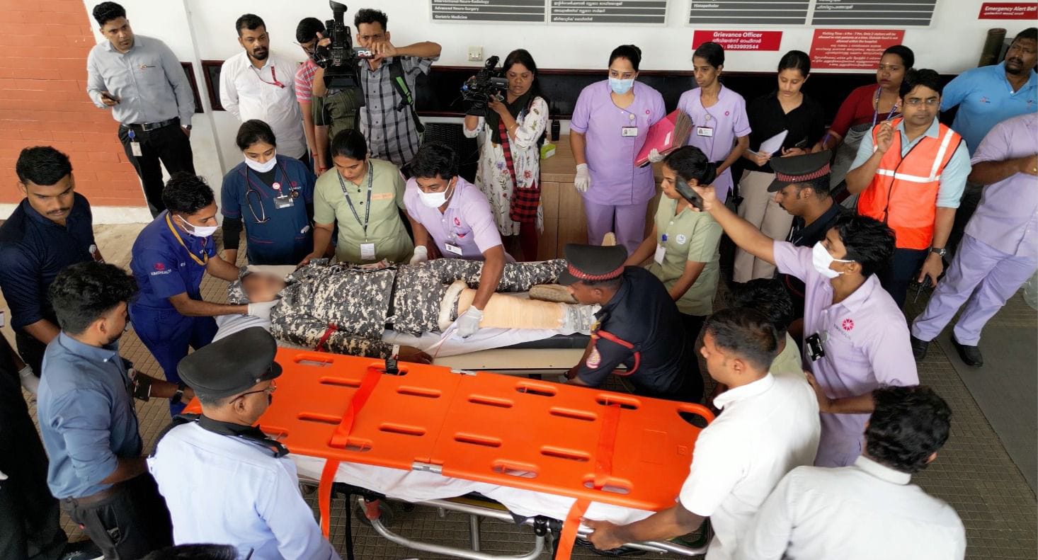 KIMSHEALTH Conducts Disaster Management Mock Drill in Association with Air Force