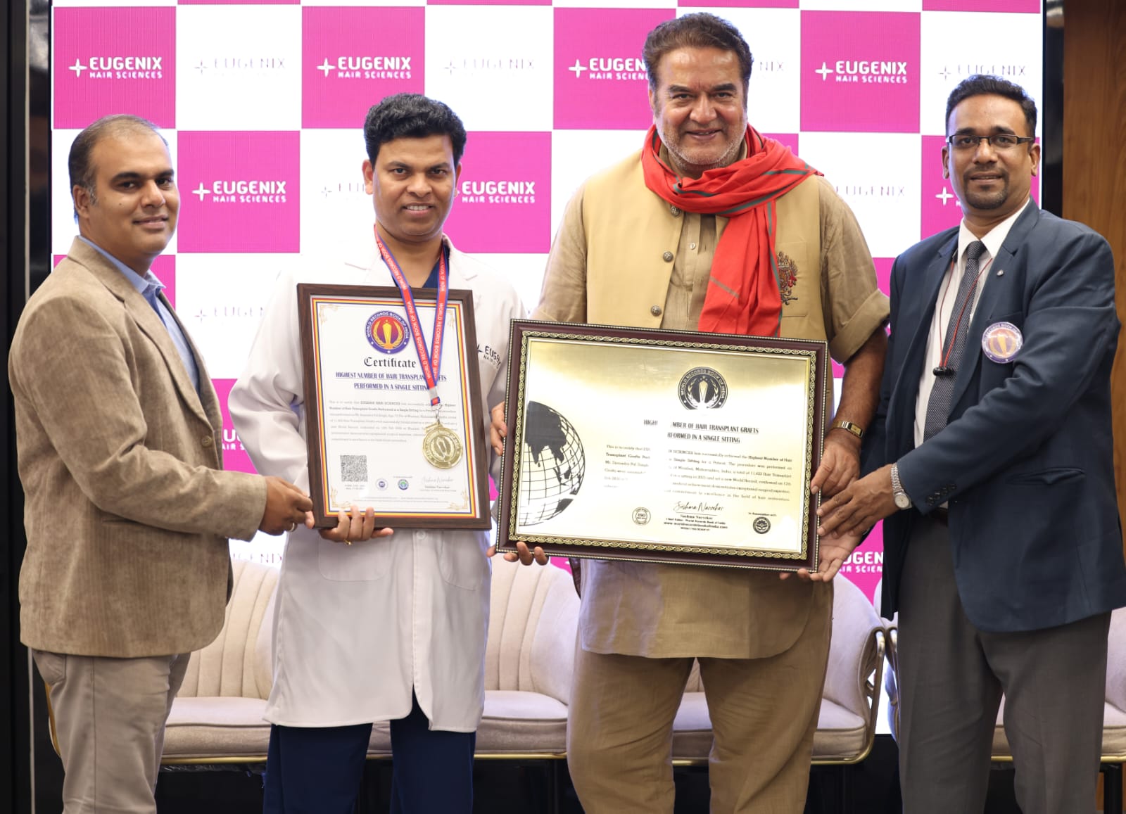 Eugenix Hair Sciences Sets World Record for Highest Grafts in a Single Hair Transplant Session
