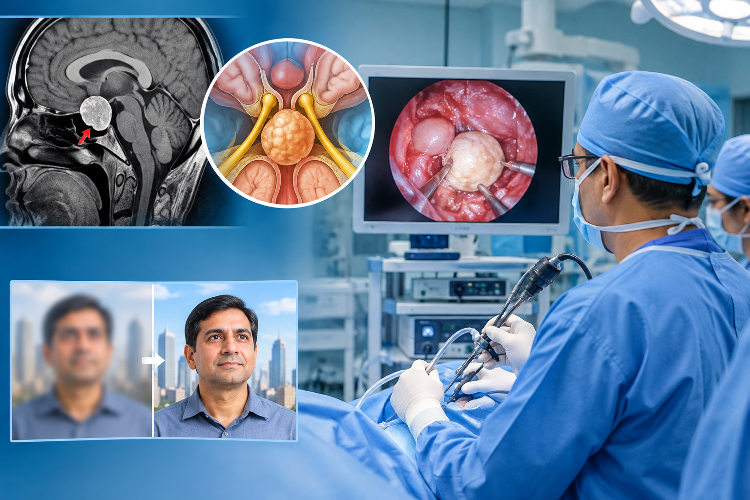Doctors Remove Large Pituitary Tumour Through Nose