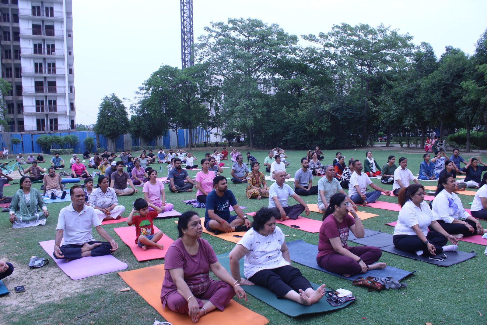 12th International Yoga Day celebrated in Wave City