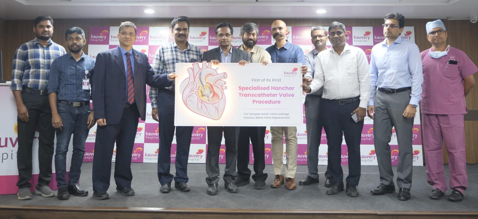 Kauvery Hospital Treats Complex Aortic Valve Regurgitation Using Specialised HANCHOR Valve Technology