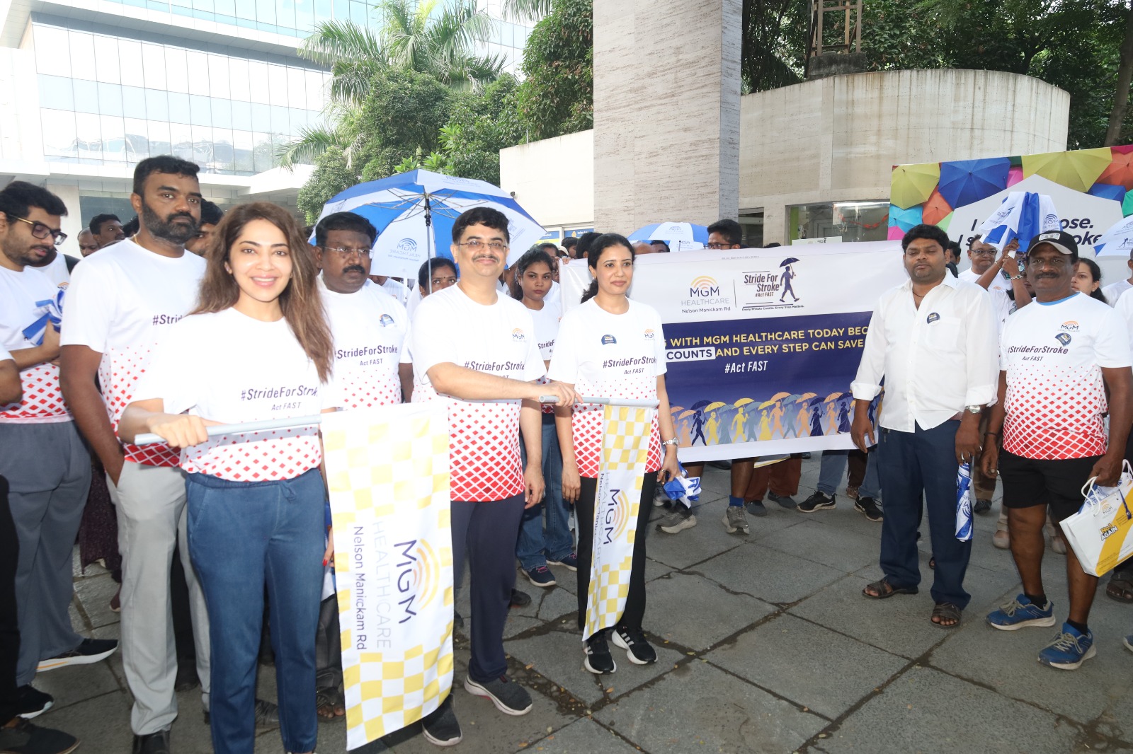 MGM Healthcare Organises &lsquo;Stride for Stroke&rsquo; Umbrella Walkathon to Observe World Stroke Day