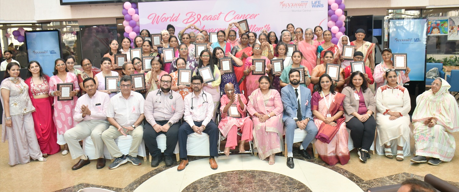 Wockhardt Hospitals Mumbai Central Felicitates 55 Breast Cancer Warriors, Promoting Early Detection and Inspiring Hope