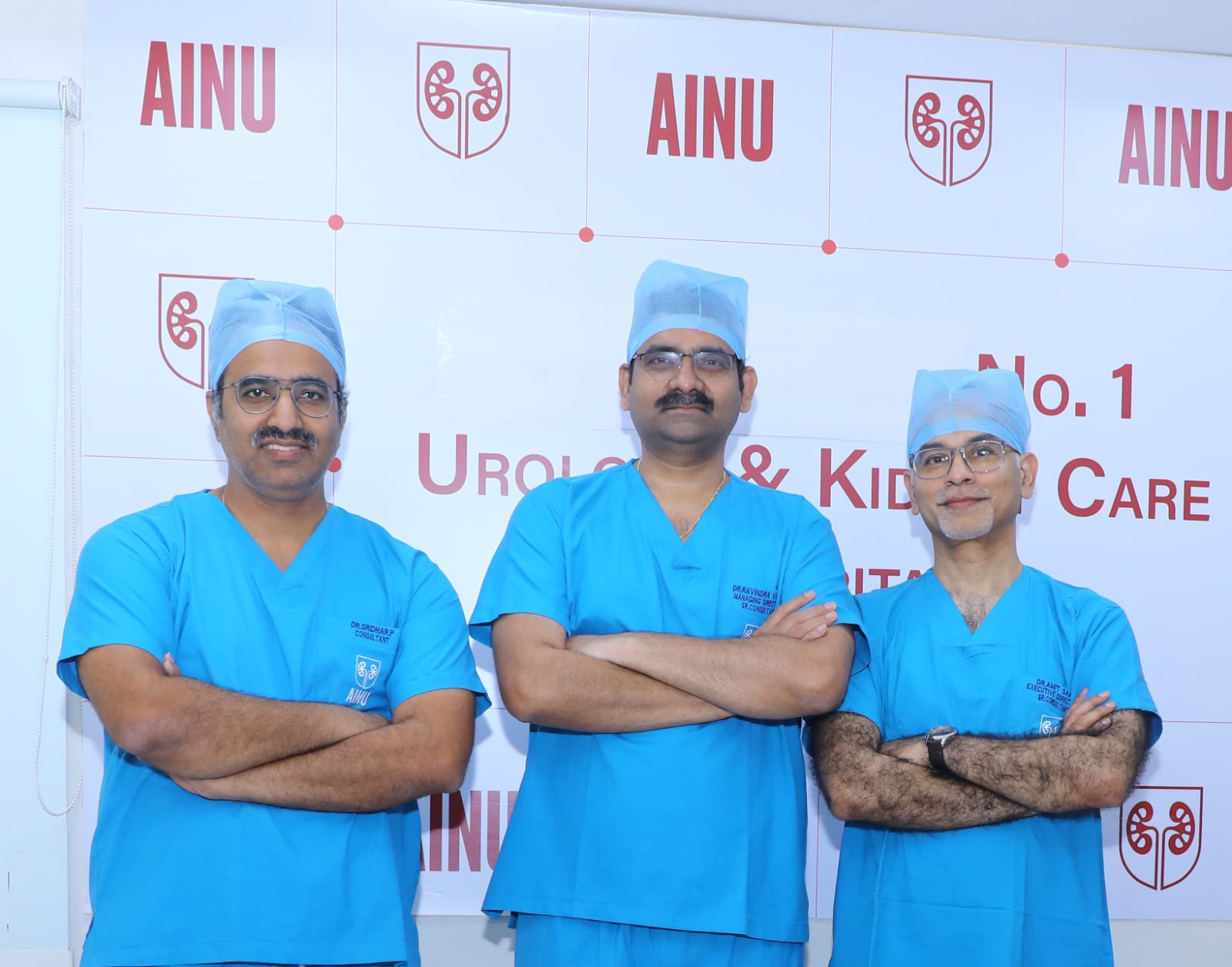 More than Half Kilogram Stones Removed from 42 year old patient at Vizag by AINU Doctors