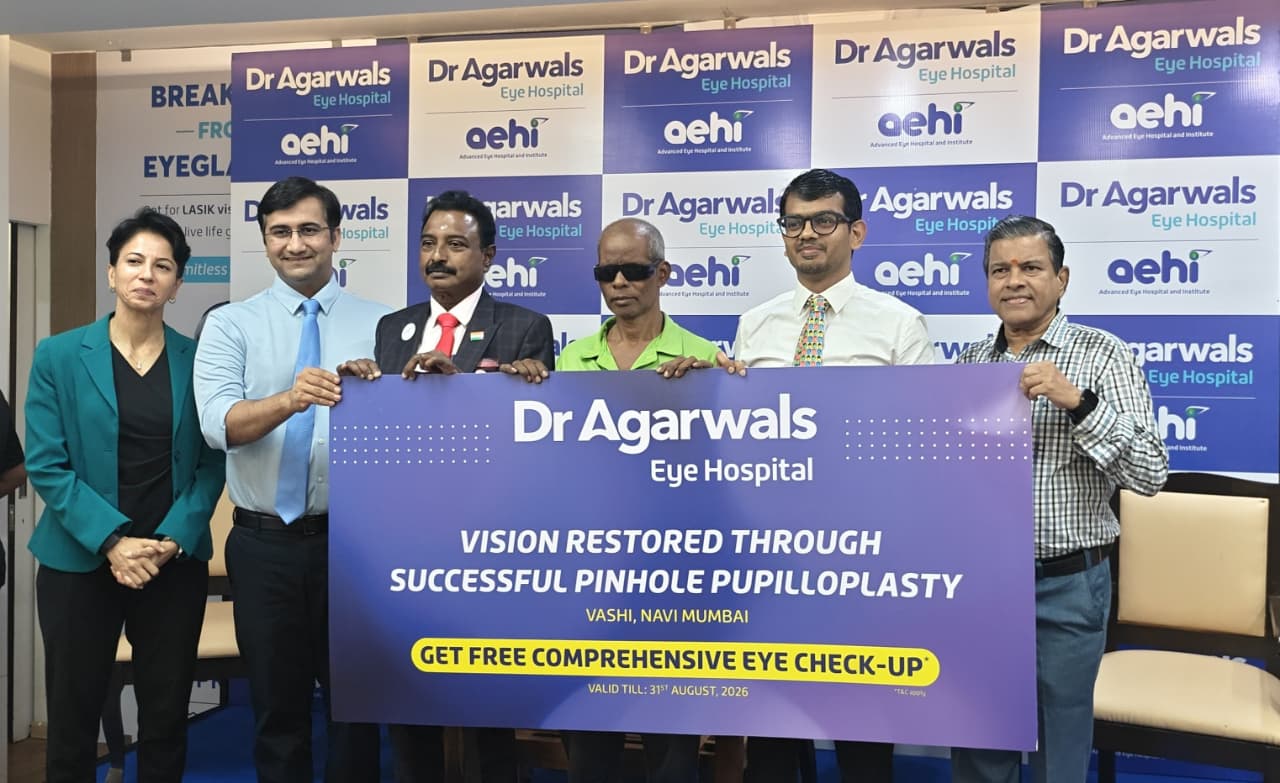 62-year-old Navi Mumbai resident regains sight after rare dual eye surgery at Dr Agarwals Eye Hospital