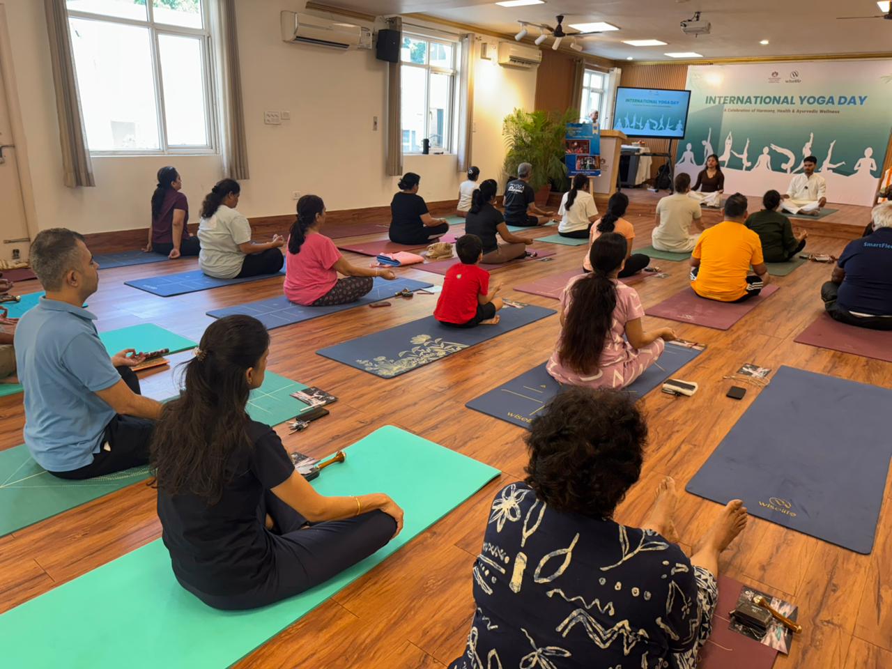 Maharishi Ayurveda Hospital and Wiselife Mark International Yoga Day with a Focus on Holistic Wellness and Preventive Health