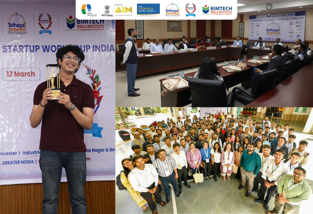 AIC BIMTECH organised Tathagat Innovest and Hosts India Edition of Startup World Cup in Greater Noida