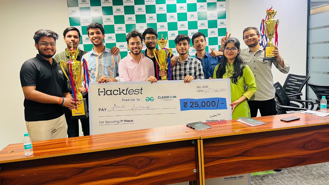 IMS Noida Students Win First and Second Prizes at National-Level Hackathon