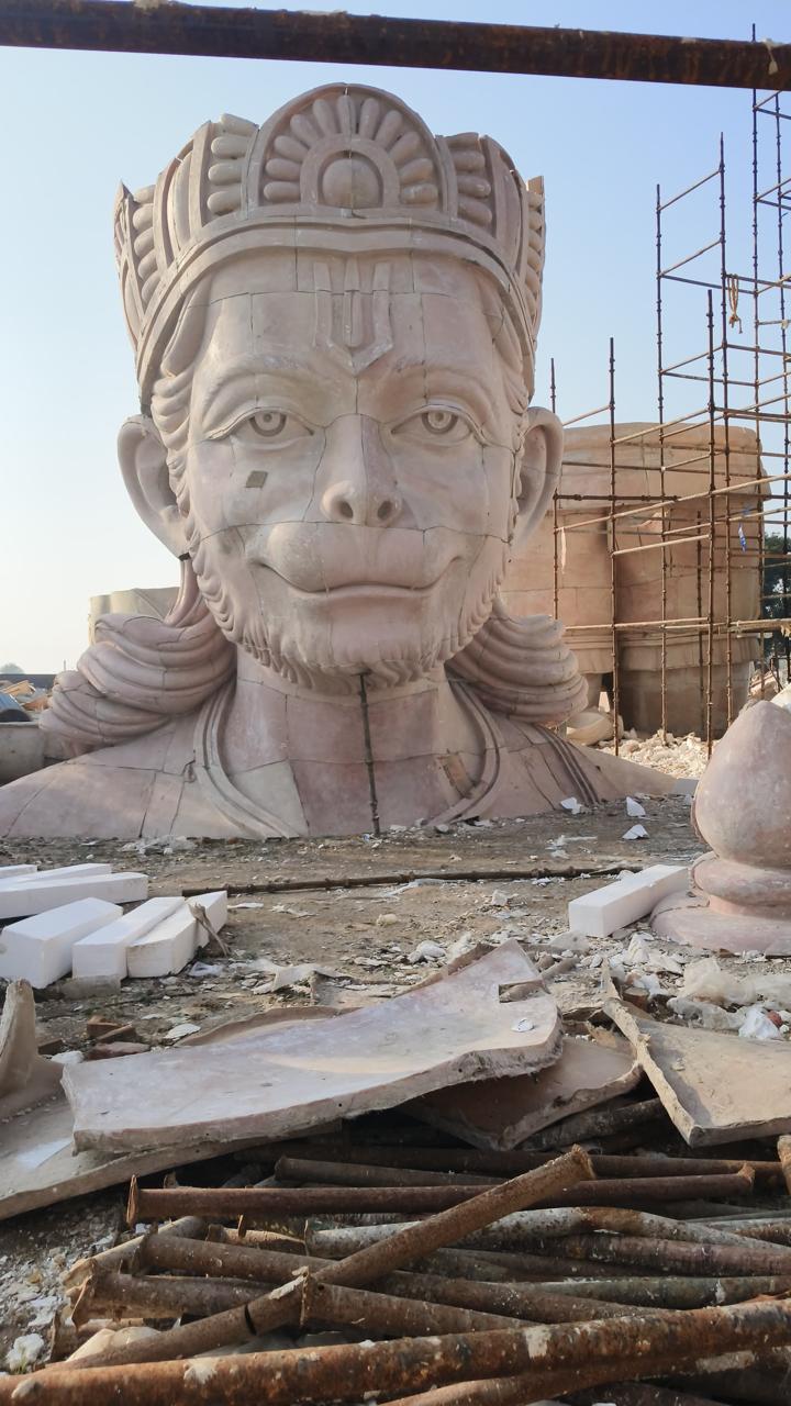 Inauguration of the 131-Ft Hanuman Ji Statue at Nathdwara, Rajasthan