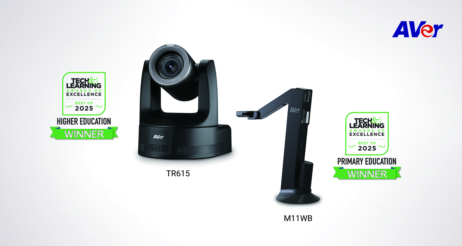 AVer M11WB and TR615 Honored with Tech & Learning Awards of Excellence