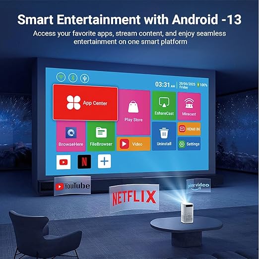 XElectron Unveils PocketBeam Portable Smart Projector with Built-in Battery for Cable-Free Viewing