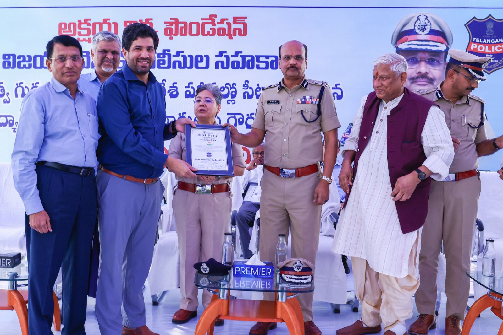 Youth Feed Foundation Recognised by Telangana DGP for Supporting Child Nutrition and Education