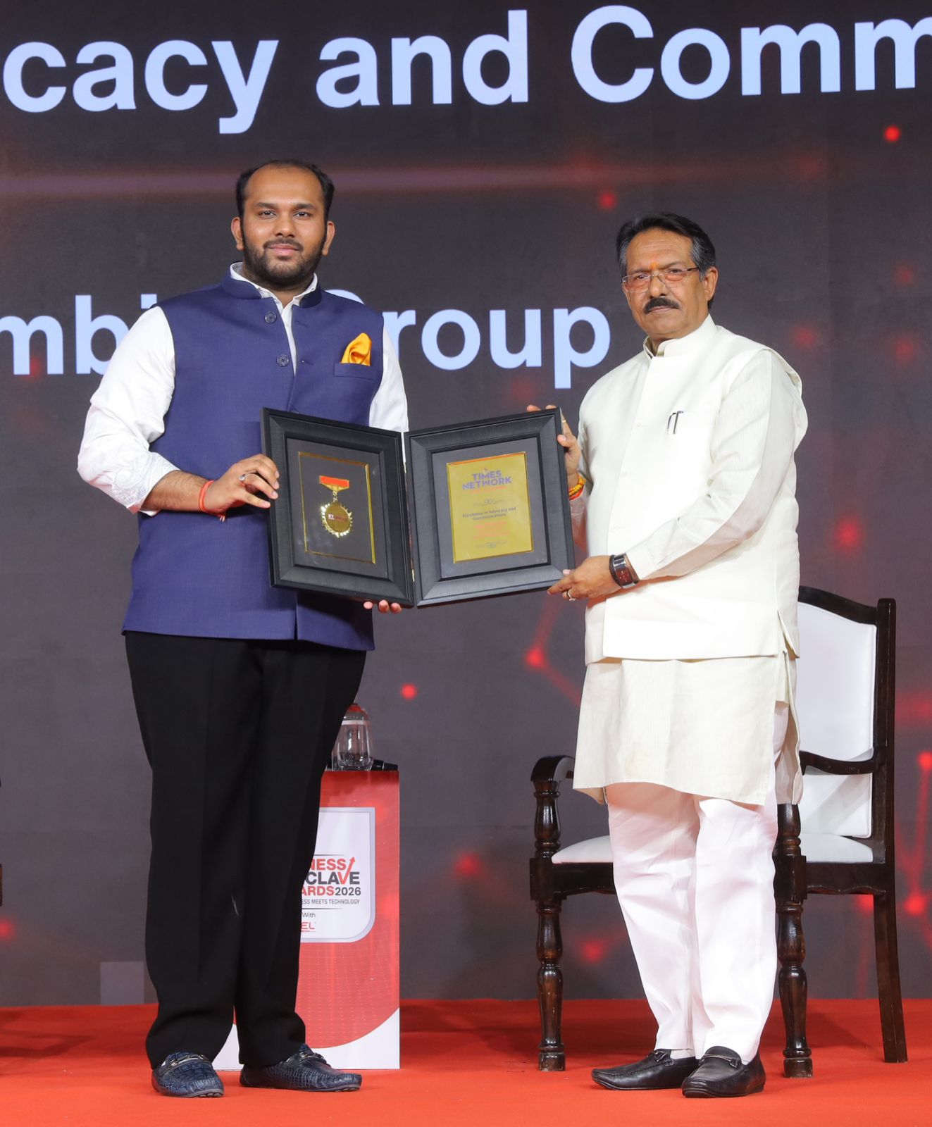Ayush Nambiar Honoured for Advocacy and Communications at Times Network Excellence Awards