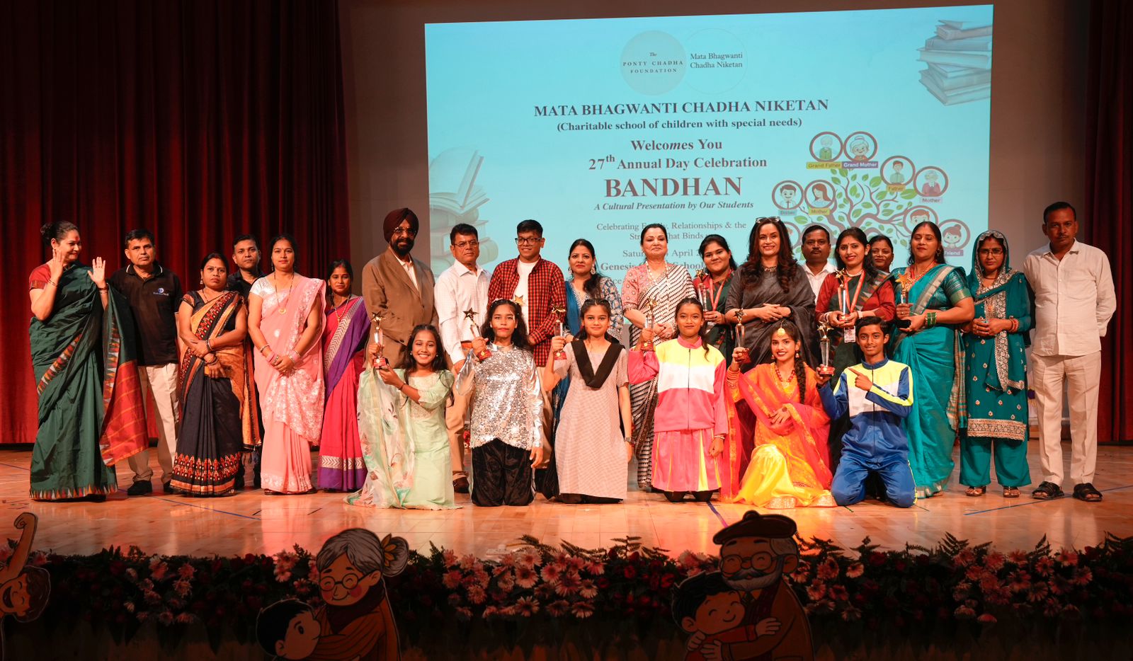 Honoring the spirit of specially gifted students, Mata Bhagwanti Chadha Niketan successfully concludes its 27th Annual Day