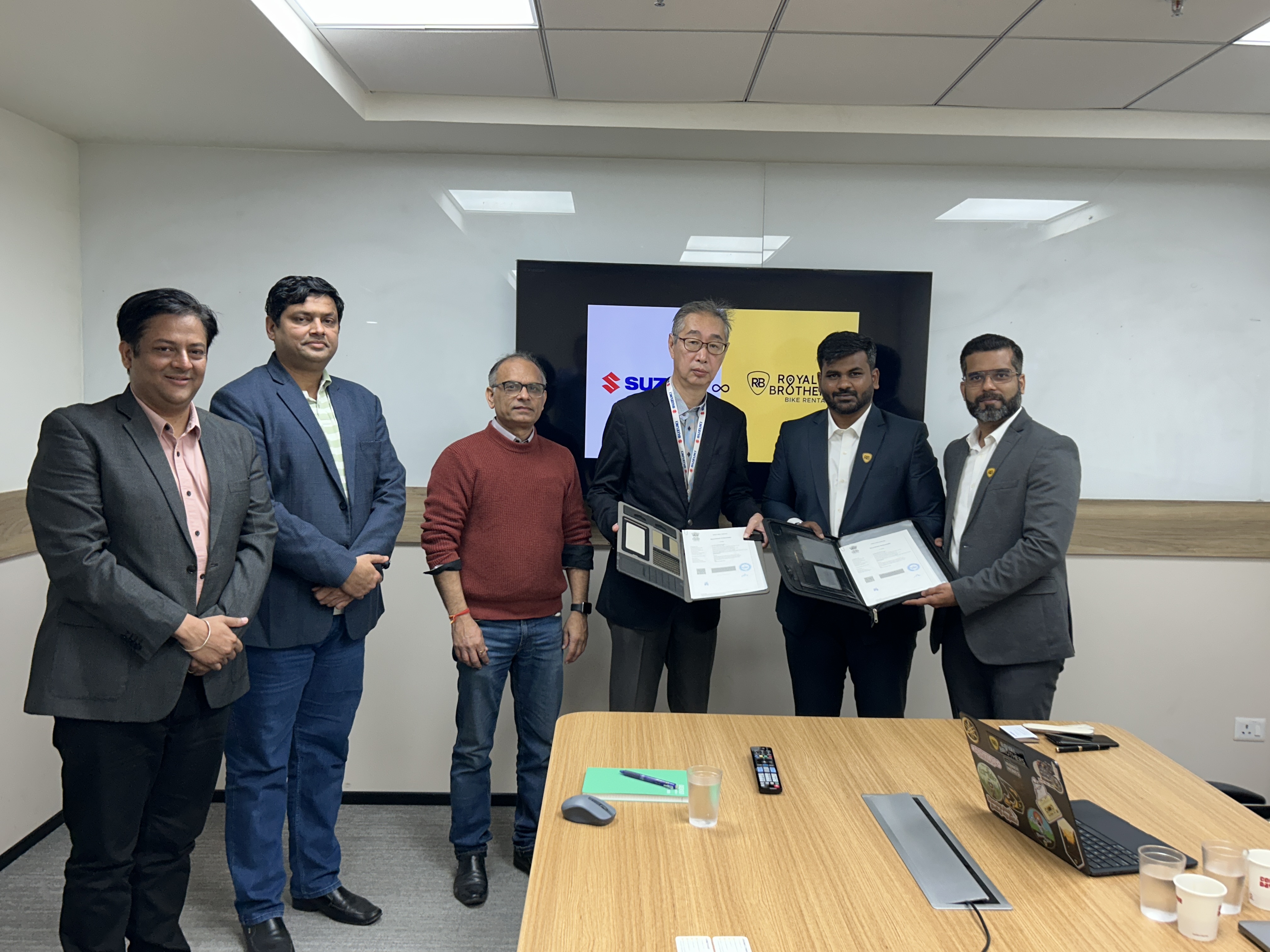 Suzuki Motorcycle India Partners with Royal Brothers Rentals to Offer Flexible Rental & Subscription Services