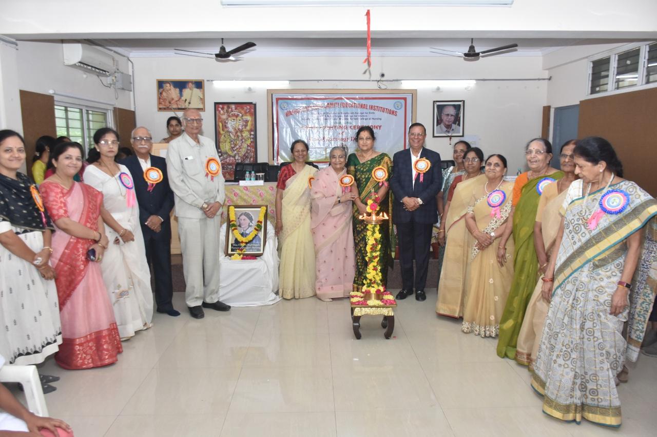 Mahila Dakshata Samiti Hosts Lamp Lighting for Nursing Batch