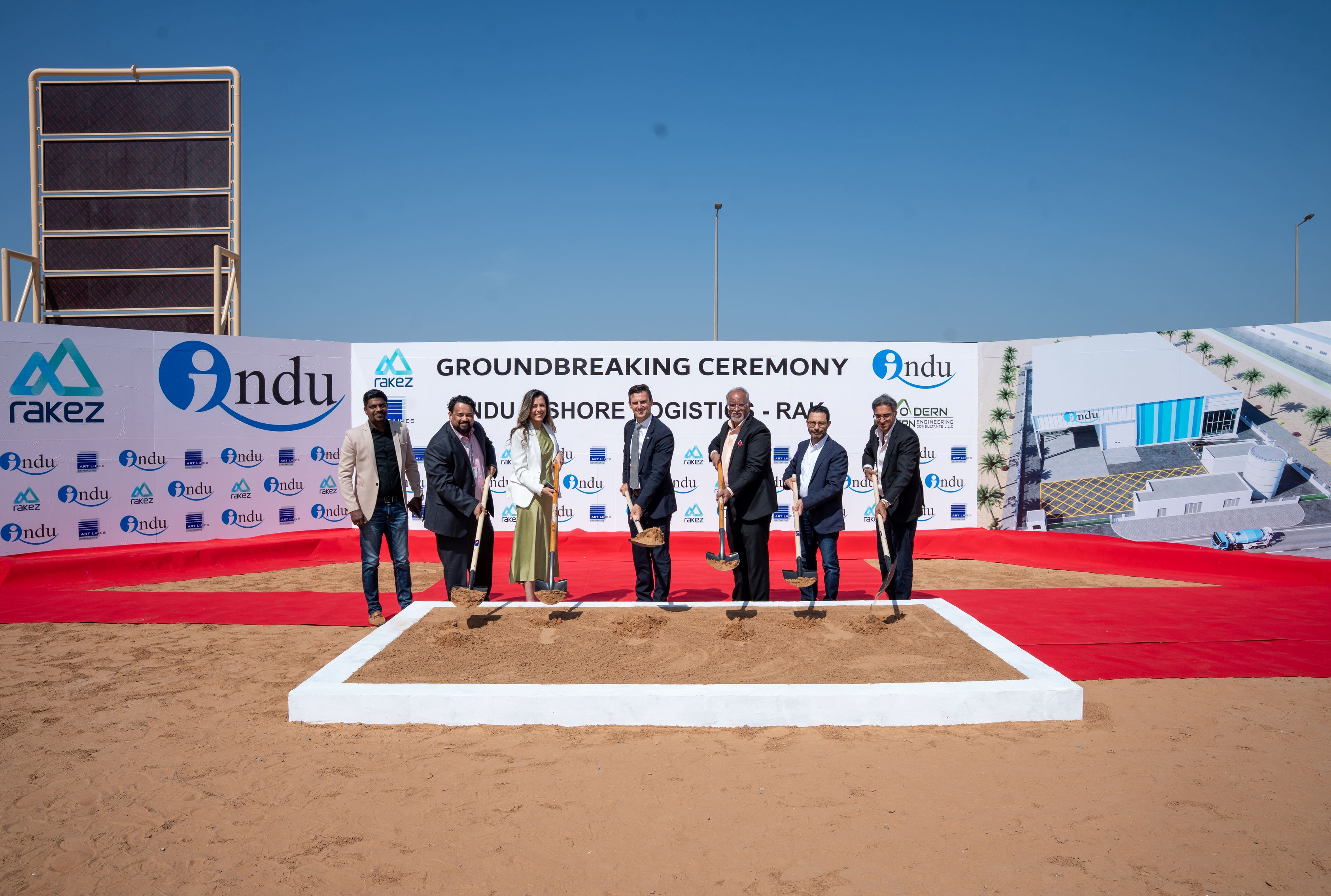 RAKEZ marks groundbreaking of Indu’s logistics facility in Al Hamra Industrial Zone