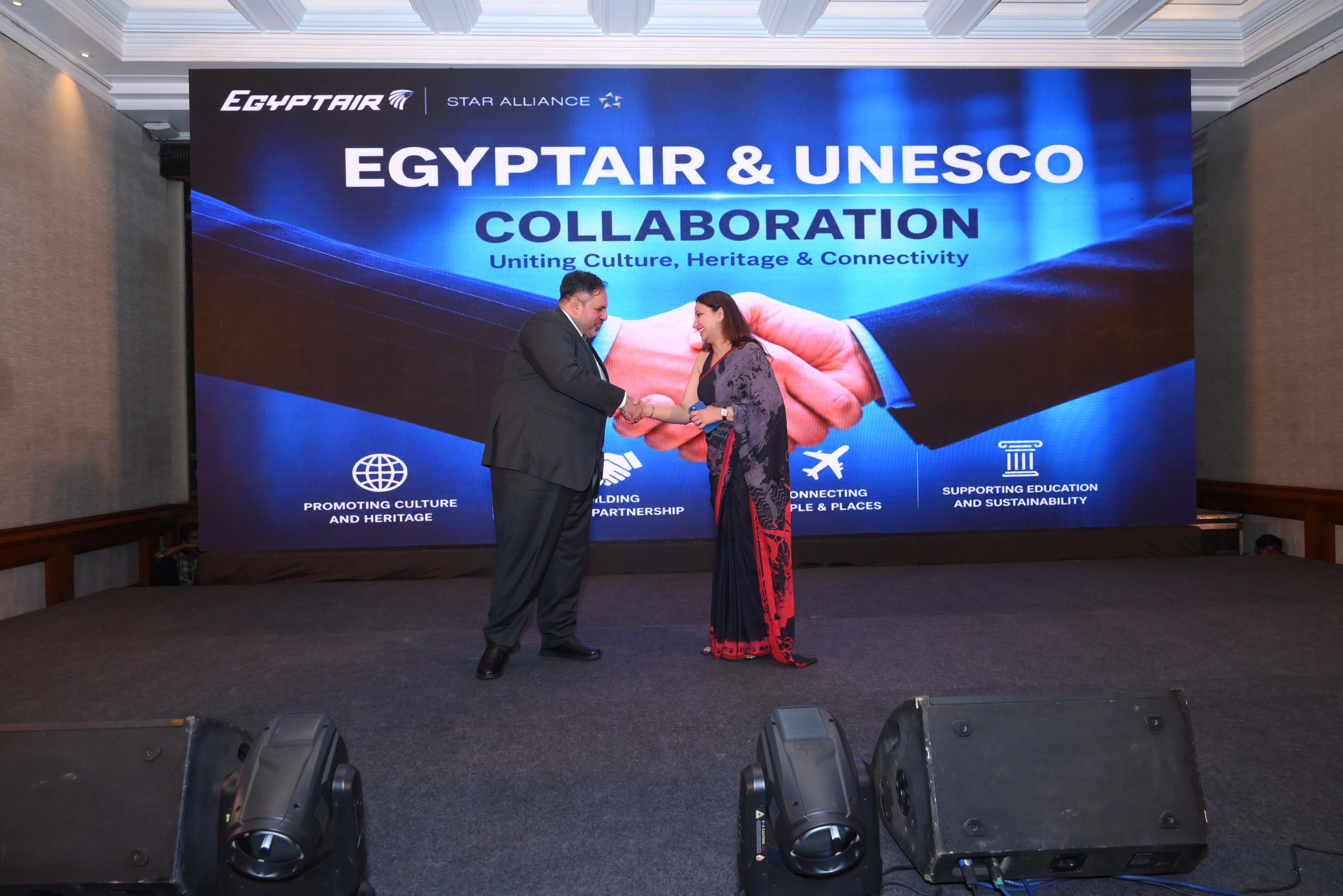 Egyptair celebrates 94 years in India with a grand industry evening in New Delhi; announces upcoming UNESCO collaboration.