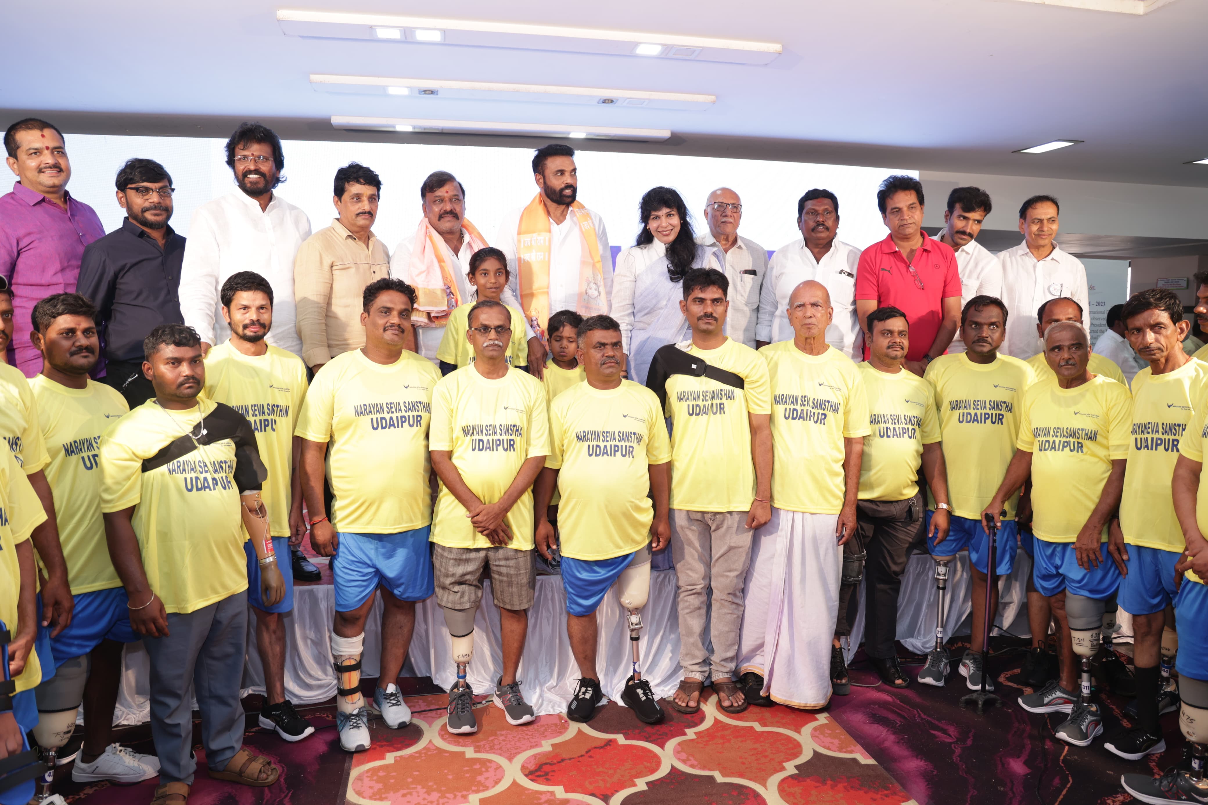 634 Persons with Disabilities Move Towards Independence with Advanced Technology Narayan Seva Sansthan Fits 687 Artificial Limbs and Calipers Free of Cost at Camp in Ballari