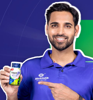 Mankind's HealthOK veg multivitamin launches trust campaign featuring vegetarian cricketer Bhuvneshwar Kumar