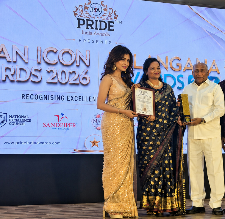 Sree Pallavi Receives Telangana Excellence Award 2026 for Excellence in HR Entrepreneurship and Workforce Transformation