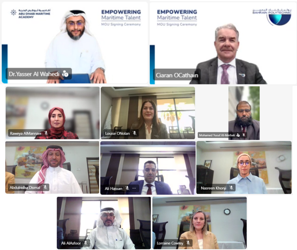 Abu Dhabi Maritime Academy and Bahrain Polytechnic Sign MoU