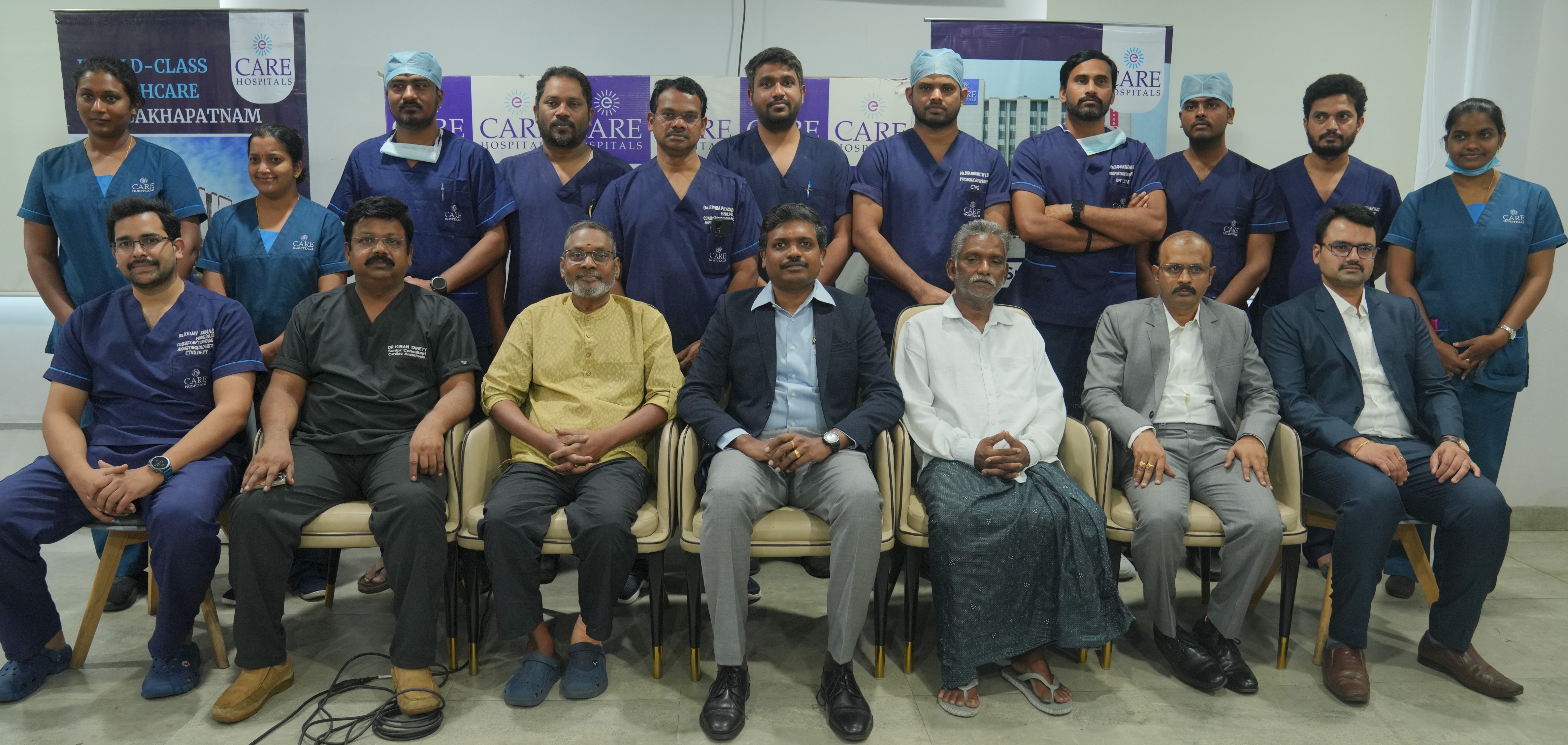 CARE Hospitals Vizag Successfully Treats High-Risk Heart Patients with Advanced Minimally Invasive Surgery