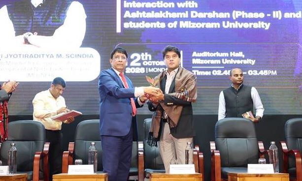 Jyotiraditya Scindia Interacts with Students at Mizoram University, Highlights Northeast&rsquo;s Development Potential
