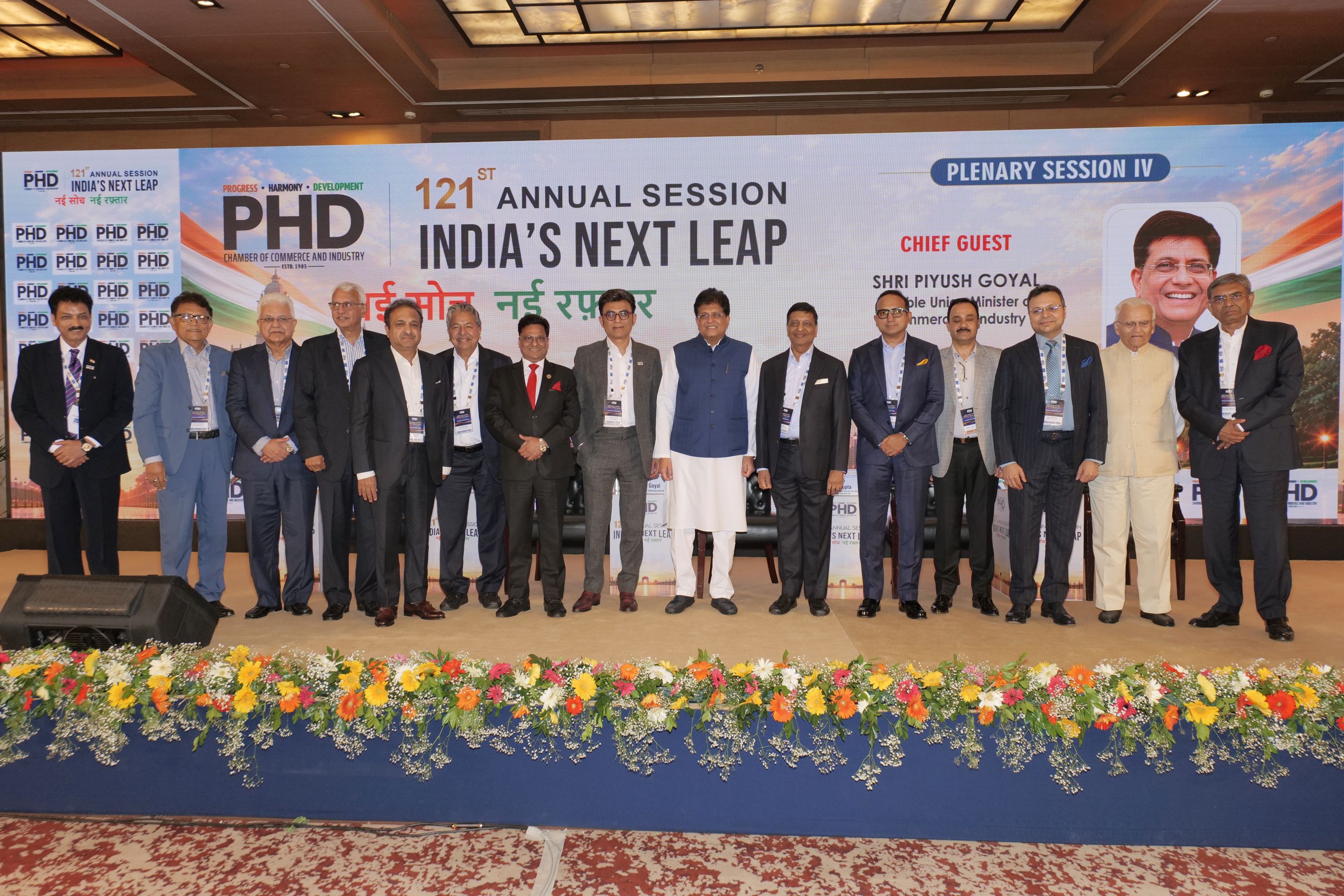 &ldquo;We shall do, we can do it, and we must do it&rdquo;: Hon&rsquo;ble Union Minister of Commerce and Industry, at PHDCCI&rsquo;s 121st Annual Session