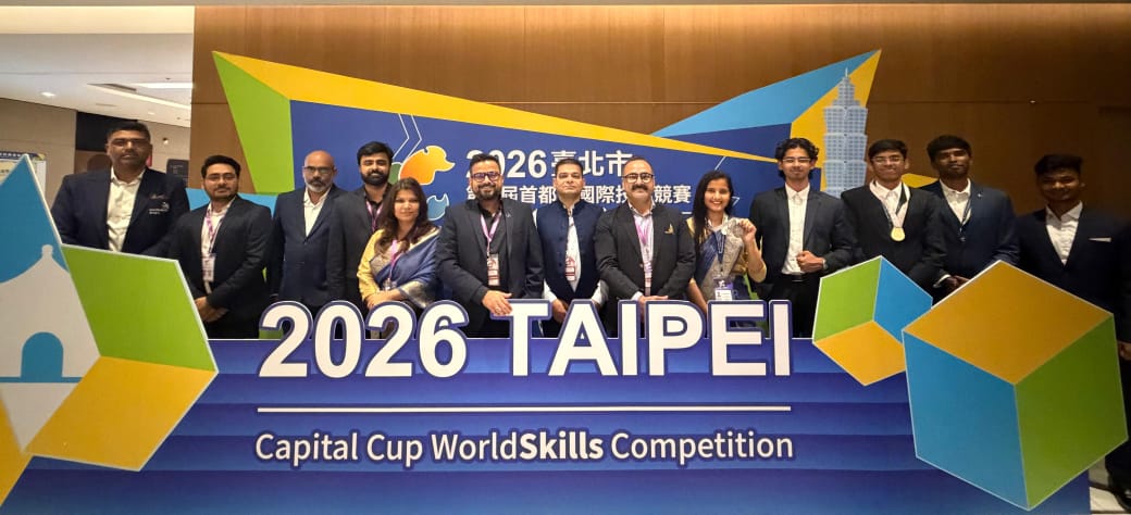 Team India Shines at Taipei Capital Cup 2026, Secures Two Silver Medals and Three Merit Awards Across Emerging and Industry-Driven Skills