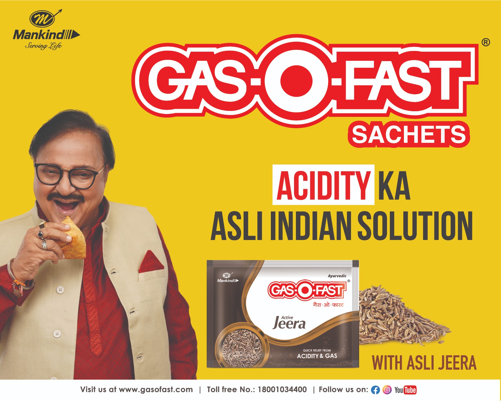 Gas-O-Fast Taps Rakesh Bedi as Brand Ambassador