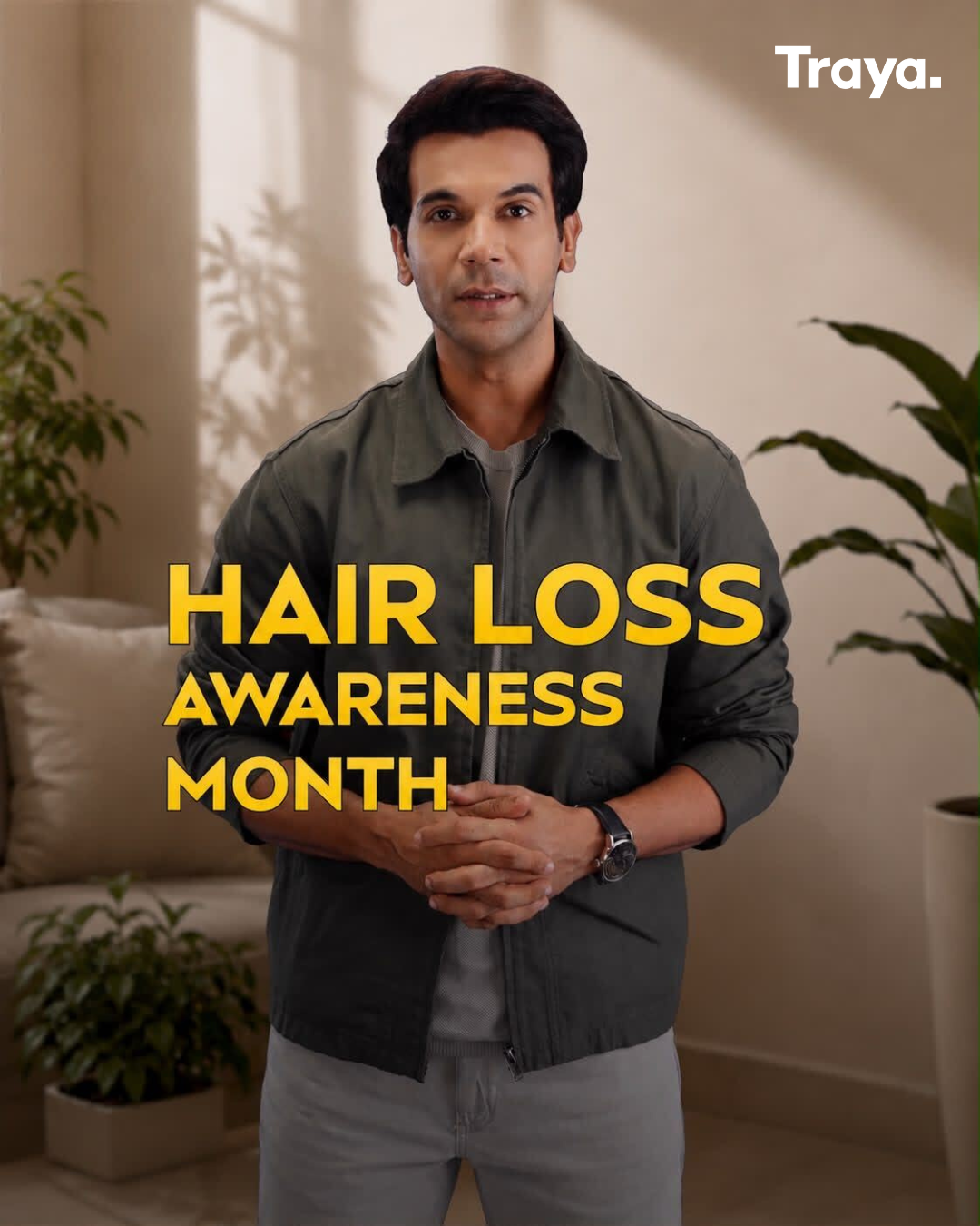 Rajkummar Rao Turns the Spotlight on Hair Loss with Traya's 1-Minute Hair Test