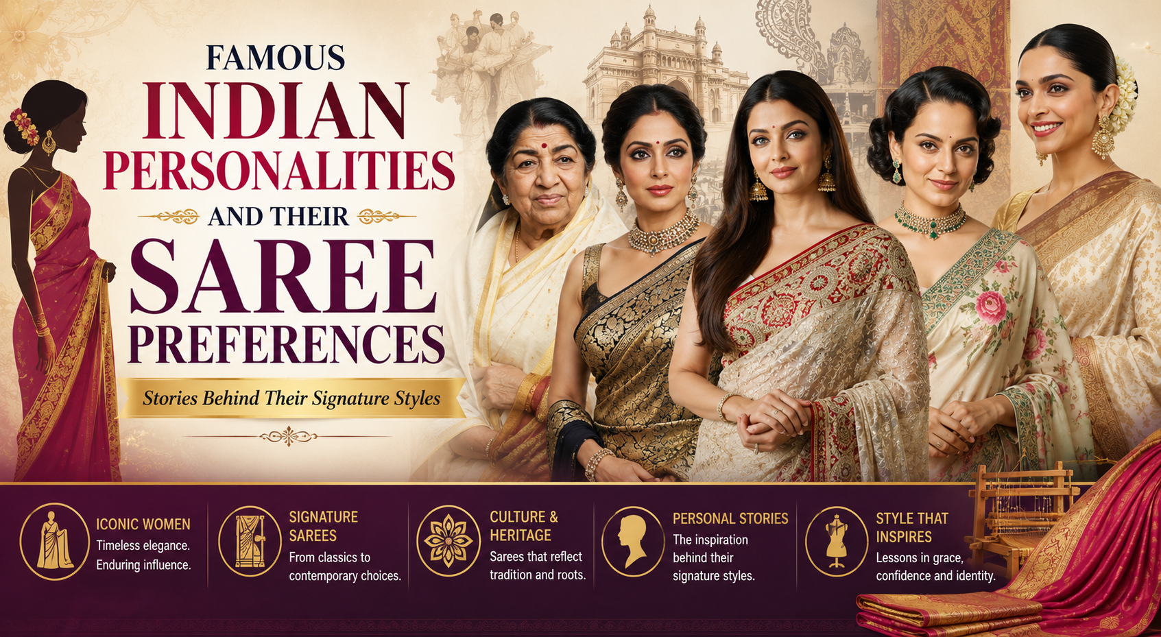 Famous Indian Personalities and Their Saree Preferences: Stories Behind Their Signature Styles