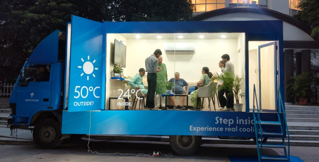 Optimist Takes 24°C Cooling Experience to 50°C Delhi Heat Through 'Cool Me Down Van' Campaign