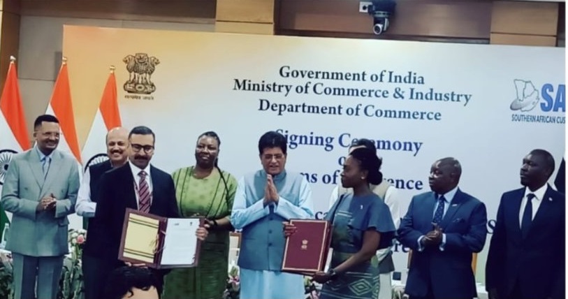 PHDCCI Delegation Meets Piyush Goyal at India&ndash;SACU PTA ToR Signing
