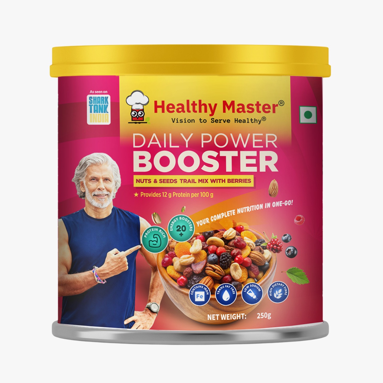 Ahead of International Day of Yoga, Healthy Master Launches India's First Daily Power Booster High-Protein Trail Mix with Berries