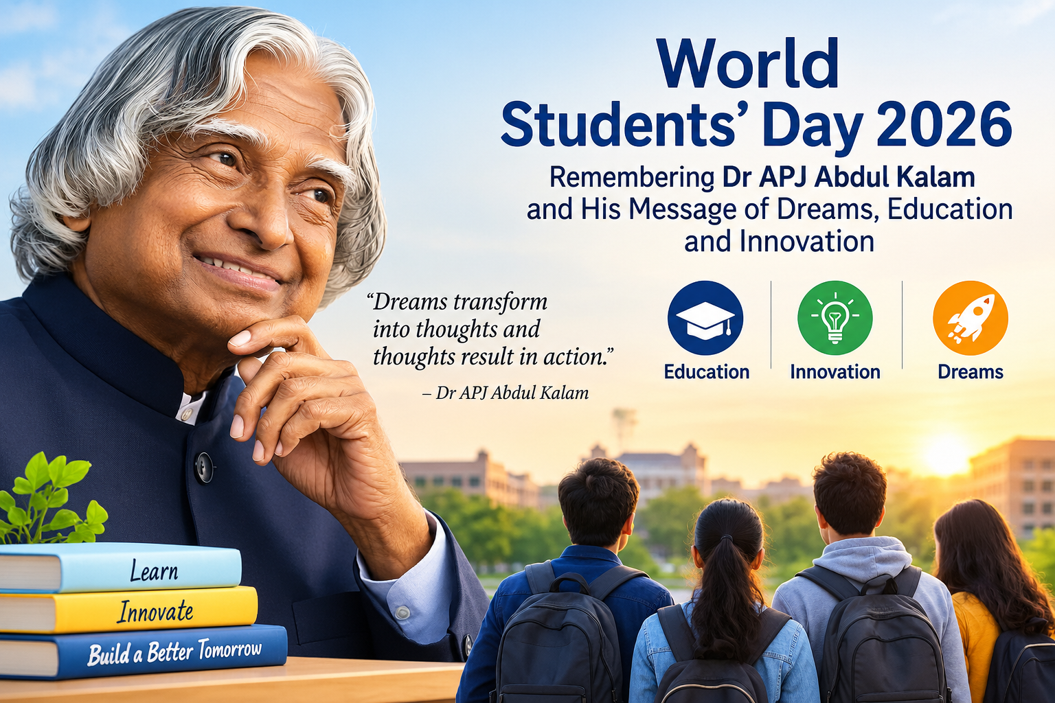 World Students’ Day 2026: Remembering Dr APJ Abdul Kalam and His Message of Dreams, Education and Innovation