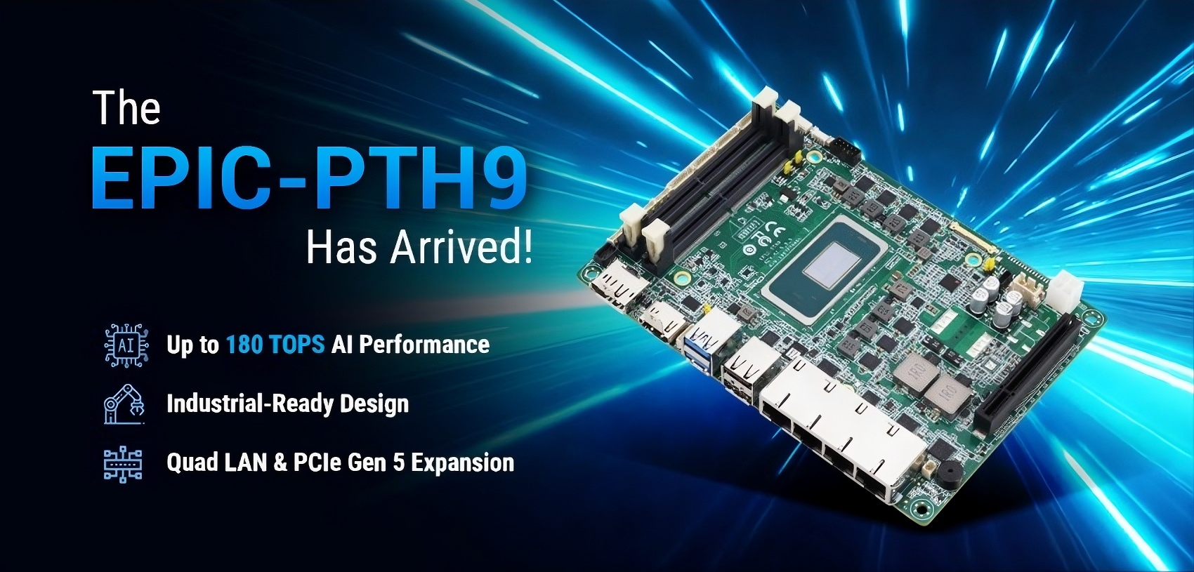 AAEON&rsquo;s Release of the EPIC-PTH9 Puts a Spotlight on Industrial AI
