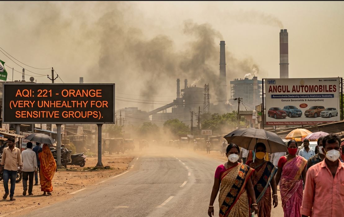 Odisha Sizzles Under Severe Heatwave as Air Quality Worsens; Angul Remains in Orange Zone